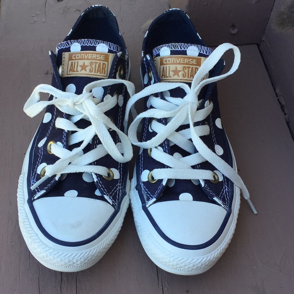 Converse Polka Dot Low-Top Sneakers - size 5 1/2/6